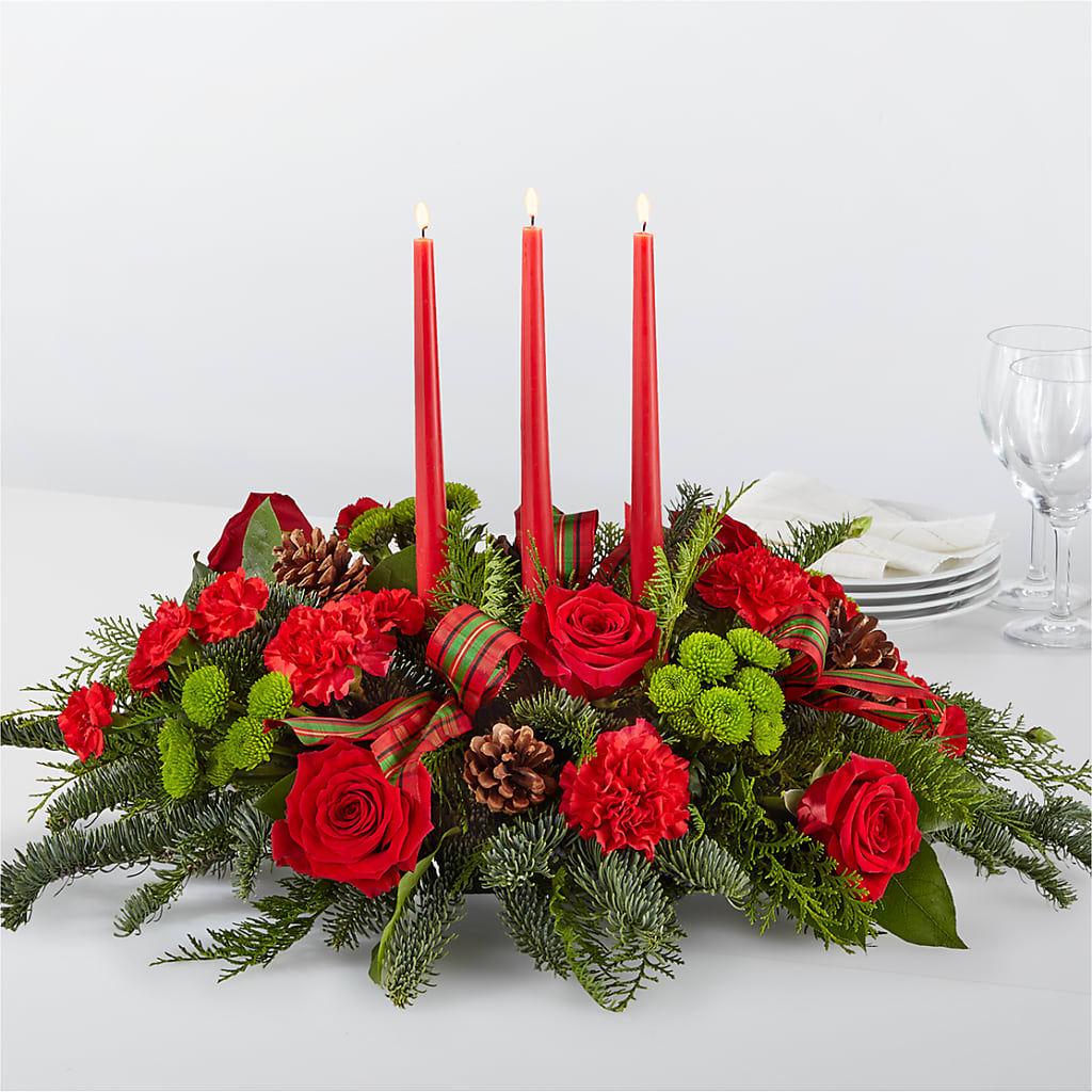 By the Candlelight Centerpiece – SMITH FLORAL & GREENHOUSES, Lansing MI