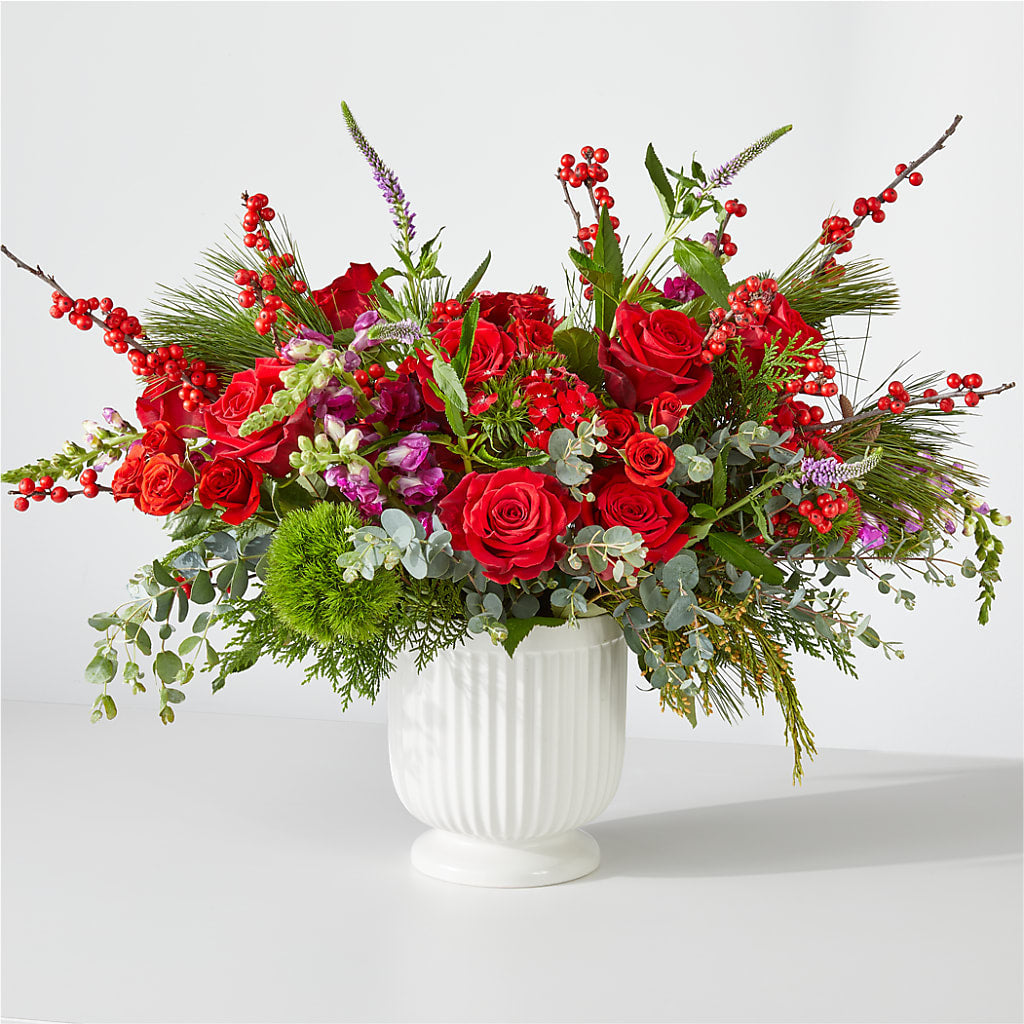 Big Red Bow Bouquet – SMITH FLORAL & GREENHOUSES, Lansing MI