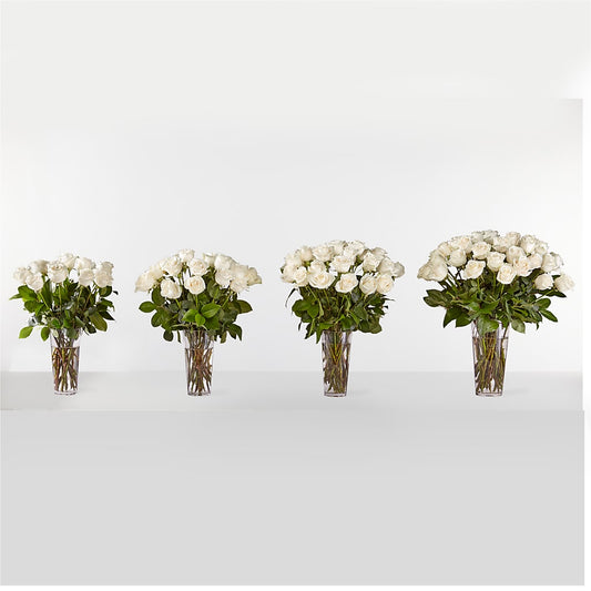 Long Stem White Rose Bouquet – SMITH FLORAL & GREENHOUSES, Lansing MI