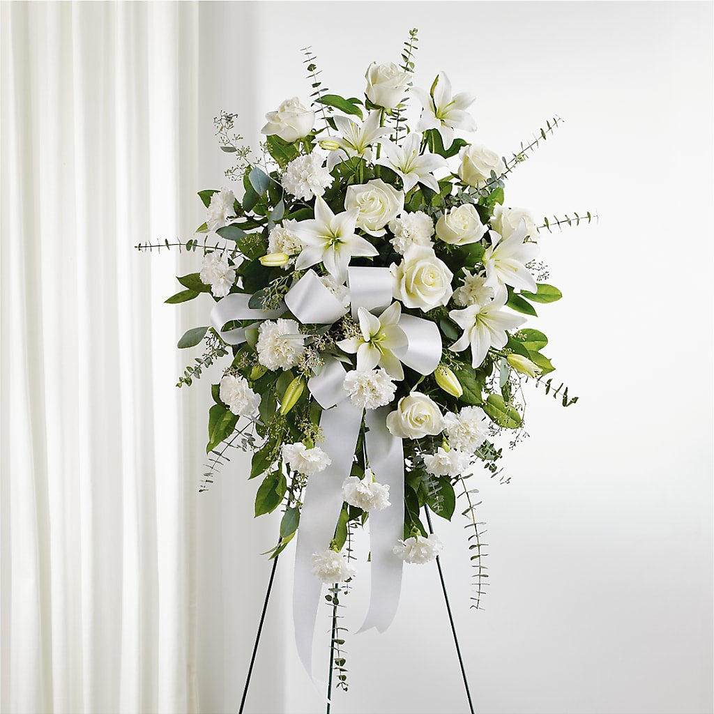 With Care Standing Spray – SMITH FLORAL & GREENHOUSES, Lansing MI