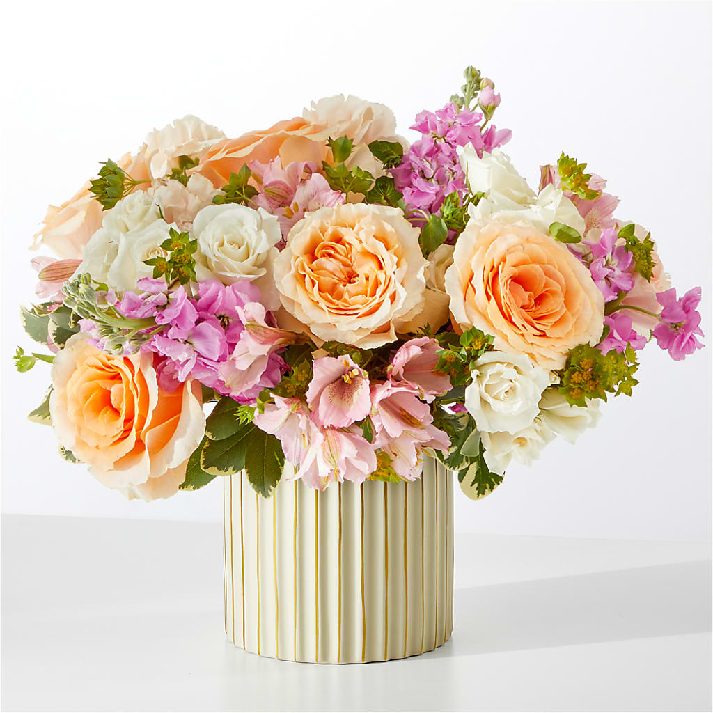 Paradise Bouquet with Ivory Vase – SMITH FLORAL & GREENHOUSES, Lansing MI