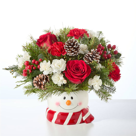 Jolly Snowman Bouquet – SMITH FLORAL & GREENHOUSES, Lansing MI