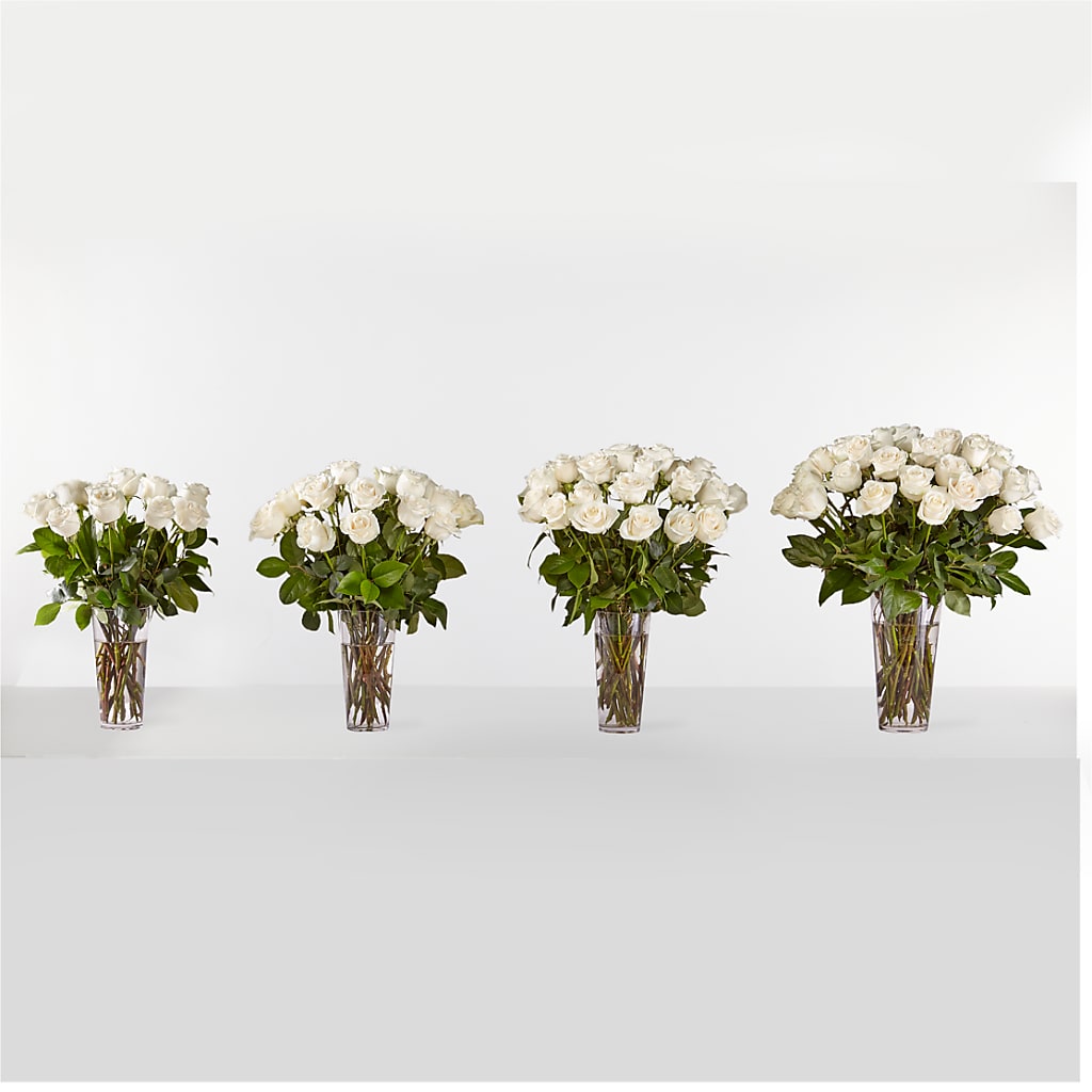 Long Stem White Rose Bouquet – SMITH FLORAL & GREENHOUSES, Lansing MI