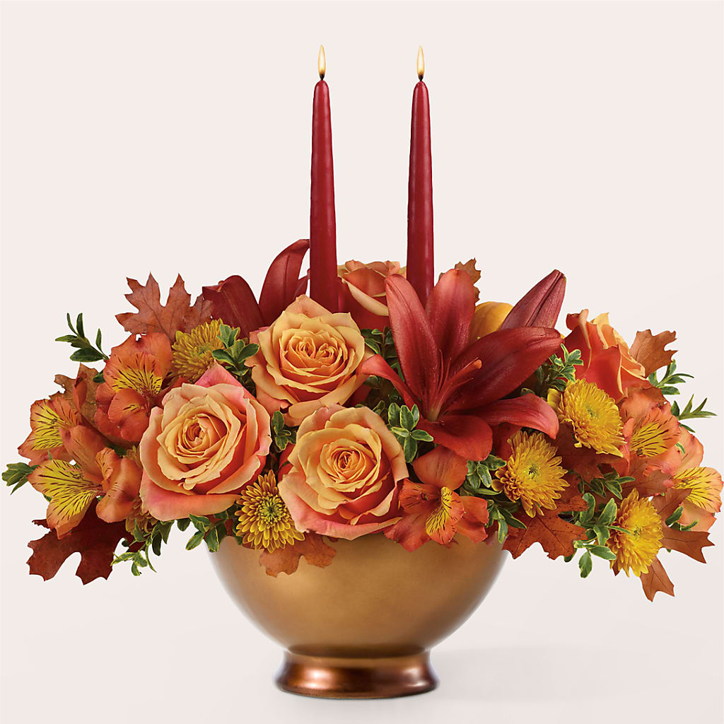 Harvest Table Centerpiece – SMITH FLORAL & GREENHOUSES, Lansing MI