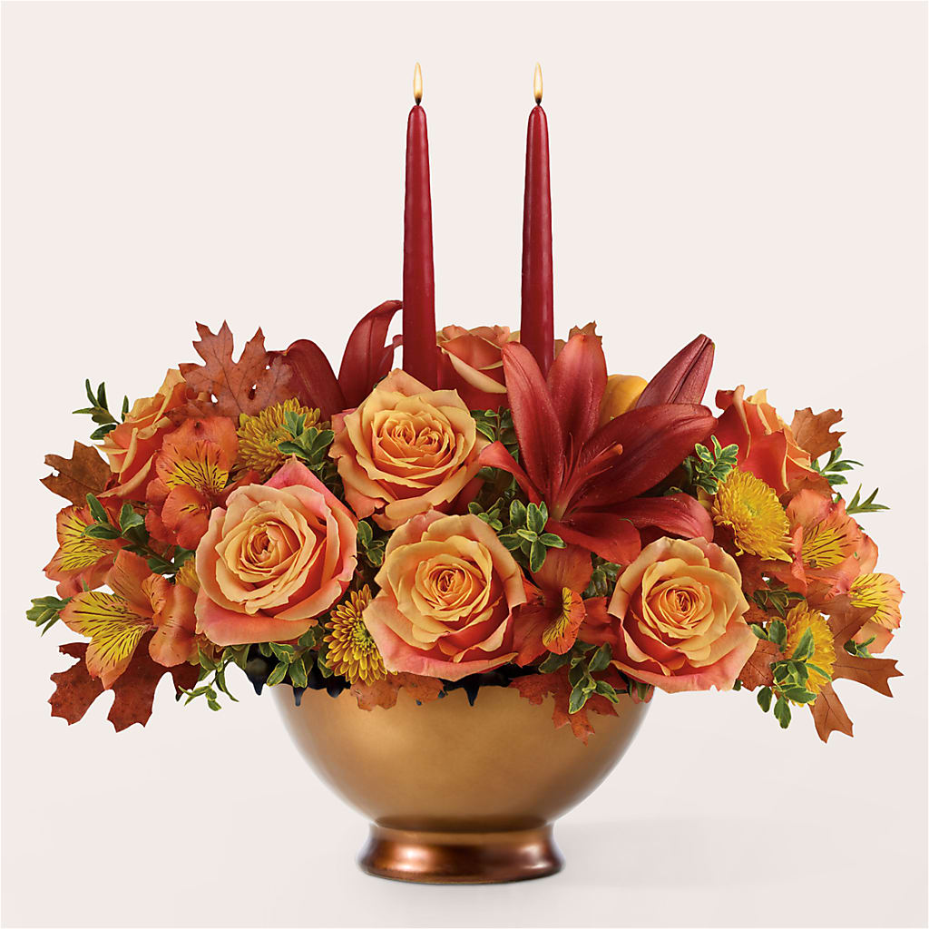 Harvest Table Centerpiece – SMITH FLORAL & GREENHOUSES, Lansing MI