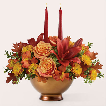 Harvest Table Centerpiece – SMITH FLORAL & GREENHOUSES, Lansing MI