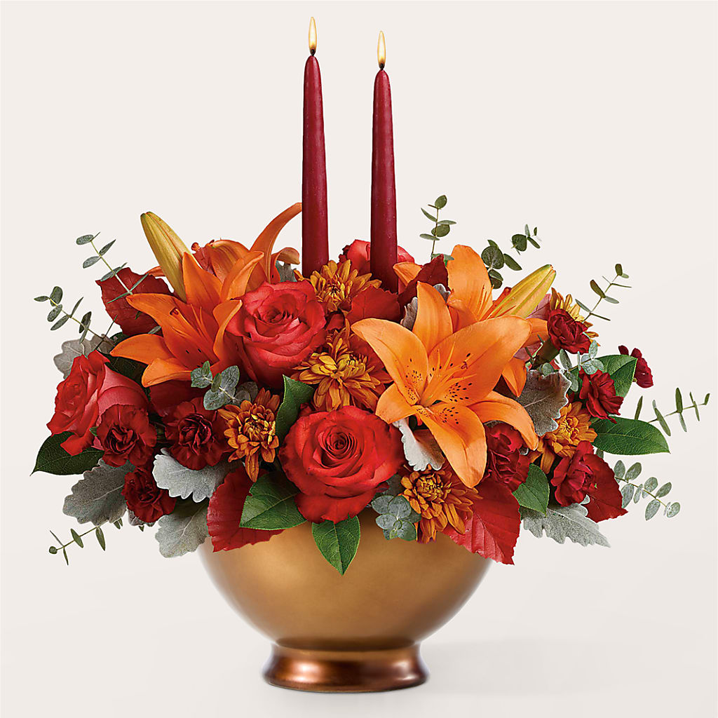 Fruits of Fall Centerpiece – SMITH FLORAL & GREENHOUSES, Lansing MI