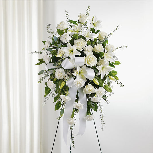 With Care Standing Spray – SMITH FLORAL & GREENHOUSES, Lansing MI
