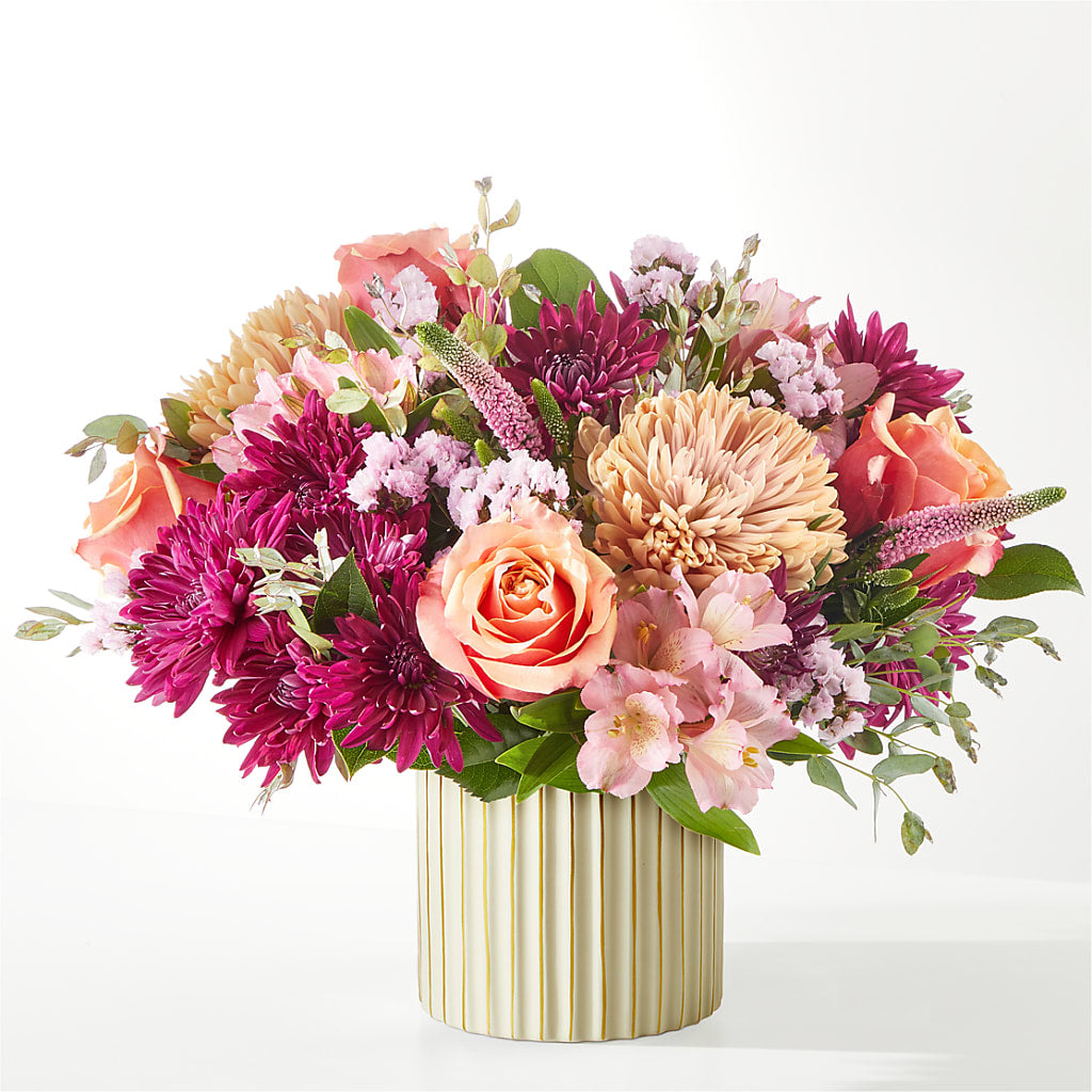 Berry Cobbler Bouquet with Ivory Vase – SMITH FLORAL & GREENHOUSES, Lansing MI