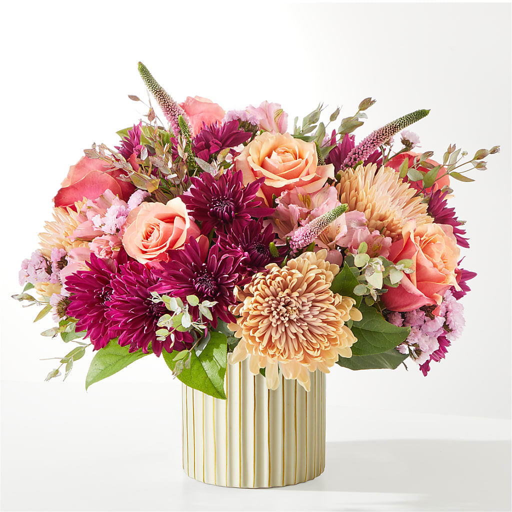 Berry Cobbler Bouquet with Ivory Vase – SMITH FLORAL & GREENHOUSES, Lansing MI