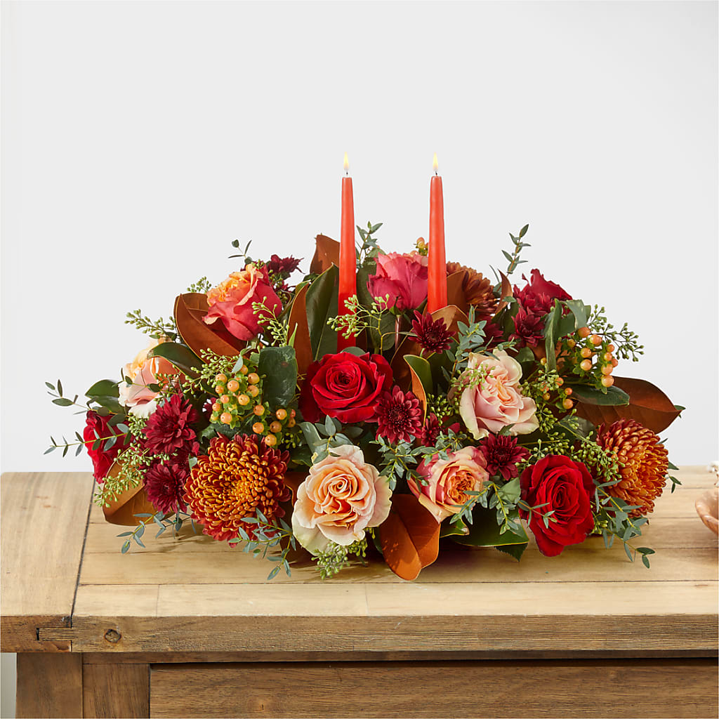 Gather Near Centerpiece – SMITH FLORAL & GREENHOUSES, Lansing MI