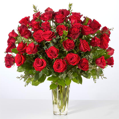 Forever Yours Fifty Stem Red Rose Bouquet – SMITH FLORAL & GREENHOUSES, Lansing MI